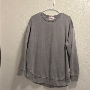 Casual Gray Women's Tunic Top